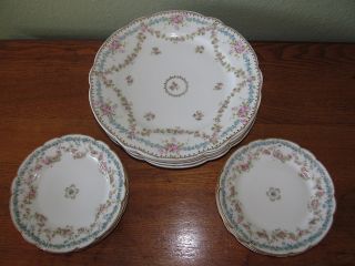 Antique Rose Haviland Limoges China Dinner Plate