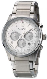 Accurist MB936BB Stainless Steel Chronograph Gents Watch Authorised UK 