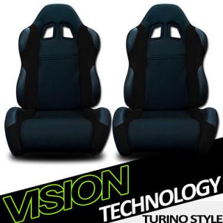   Fabric & PVC Leather Reclinable Racing Seats+Sliders GMC (Fits Yukon