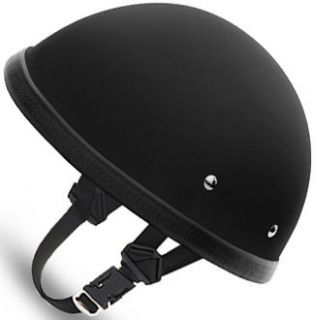 FLAT BLACK EZ Rider Daytona NOVELTY Motorcycle Half Helmet LOW PROFILE 