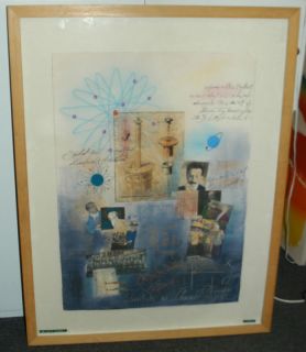 Annabel Hewitt Scientists 148 Litho Mixed Media