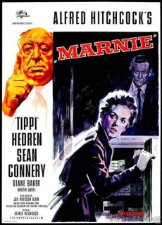 ALFRED HITCHCOCK POSTER   MARNIE   GERMAN   UNIQUE AT    ONLY 