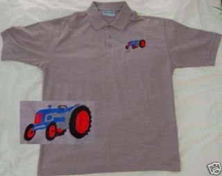 fordson super major tractor embroidered on polo shirt from united