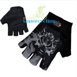 New Black BMX Bike Bicycle Cycling Half Finger Gloves Size M L XL