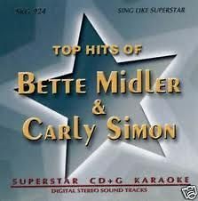 BETTE MIDLER The Rose CARLY SIMON Youre So Vain Karaoke CDG CD Songs