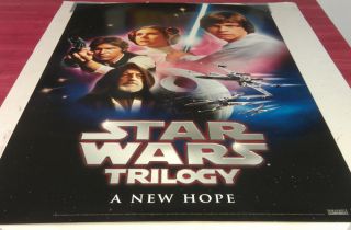 Star Wars Episode 4 A New Hope DVD Movie Poster 1 Sided Original 27x40 