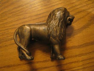 Antique Vintage Lion Cast Iron Coin Bank