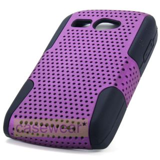 Purple Apex Perforated Hard Case Gel Cover for Kyocera Hydro C5170 
