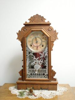 Antique Ansonia Alaska Mantle Clock Nice