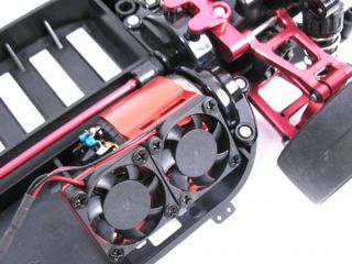 Yeah Racing (#YA 0152BU) Brushless Motor Twin Fan Heat Sink (BU)