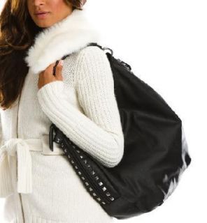 Armani Exchange LG Studded Hobo Bag Black 100 Authentic