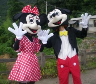 new mickey mouse and minnie mouse mascot costume