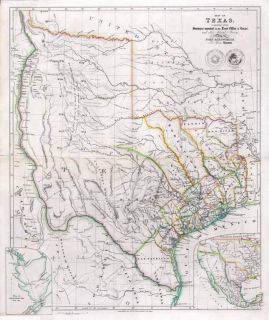 title map of the republic of texas john arrowsmith s map of texas 