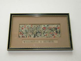 Vintage Antique Stevengraph Wellington & Bulcher Silk Framed Picture 