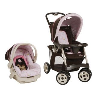 New Disney Pro Pack Baby Travel System Pink Stroller Infant Car Seat 