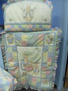 Peter Rabbit Beatrix Potter Nursery Crib Bedding Comforter Sheet 