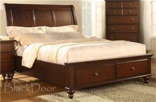 Ashley King Sleigh Bed 4pc Bed Set w Storage Drawers