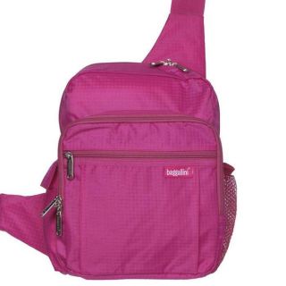 Baggallini Ripstop Messenger Backpack Pink