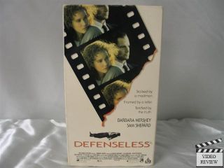 Defenseless VHS Barbara Hershey Sam Shepard 012236170433