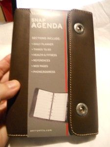 new perry ellis leather agenda planner brown style 5645