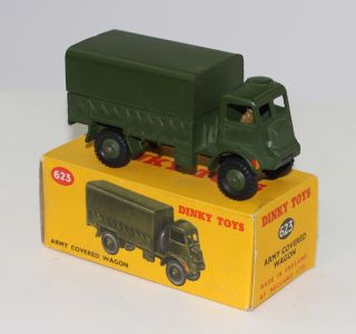Military Dinky Toys 623 Army Covered Truck with Driver