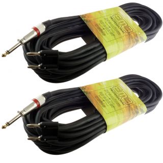   foot feet pro audio 1/4 to dual banana plug speaker cable PA 16 gauge
