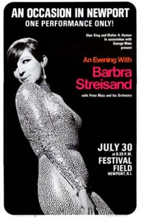   Movie Star ~Concert Poster~ Barbra Streisand ~ An Occasion in Newport