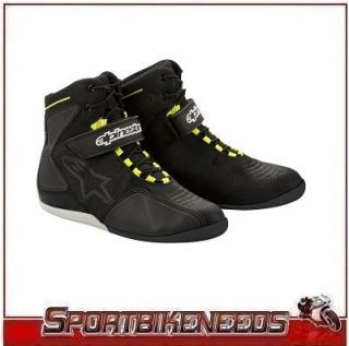 Alpinestars Fastback WP Shoe NEW USA Size 13.5 Yellow Black Waterproof 