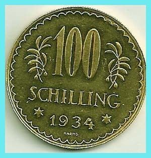 Austria 1934 100 Shilling Gold Coin Uncirculated Very RARE