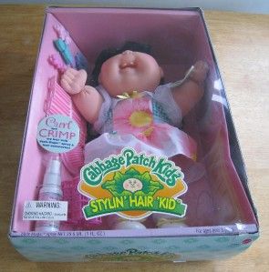 14 Cabbage Patch Kids Stylin Hair Kid doll W / Open Mouth~shows teeth 
