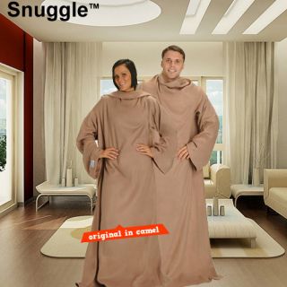 As Seen on TV Hands Free Snuggle Blanket with Sleeves One Size Fits 