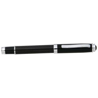 New Zippo Moshannon Pen Carbon Fiber Barrel Gloss Black Ink Cap 