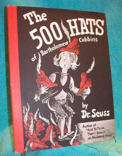The 500 Hats Of Bartholomew Cubbins 1st Edition By Dr Seuss Vanguard 