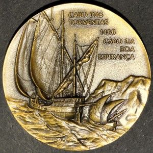 Age of Discoveries Africa Bartolomeu Dias Bronze Medal by s Machado 