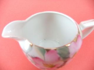 Noritake M Pink Azalea Lidded Sugar Bowl Creamer Set Japan 19322 