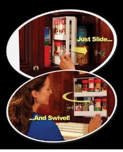 As Seen On TV Swivel Store Space Saving Spice Rack Storage System