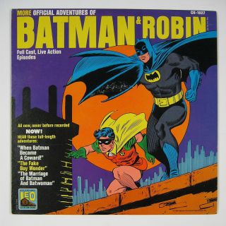 Batman Record LPS Official Adventures of Batman Robin Leo 1965 Power 