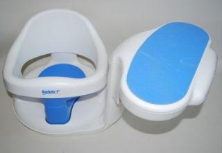 SAFETY FIRST 1st TUBSIDE BABY BATH TUB SIDE RING SWILVAL SEAT & PADDED 