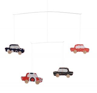   Red Hanging Car Automobile Modern Mobile Baby Nursery Mobile