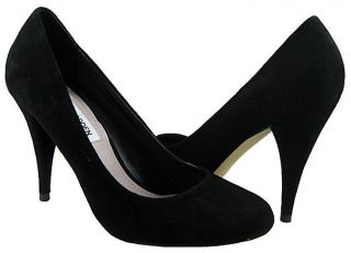 New Steve Madden Womens Unityy Black Suede Pumps Shoes US Sizes