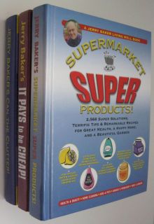 Jerry Baker 3 Book Lot Set Supermarket Cheap Clutter