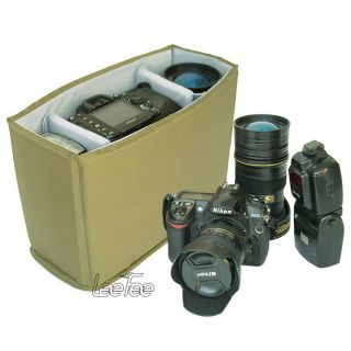 Canvas Camera Messenger Bag Canon Nikon SLR DSLR Medium