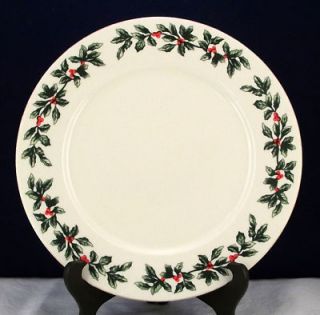 Baum Bros Formalities Holly Collection Holiday Dinner Plate