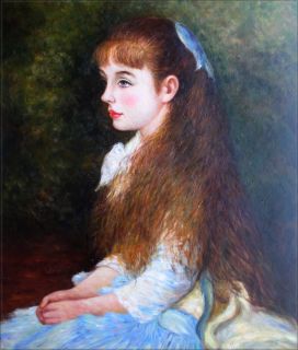   Oil Painting Repro Renoir Pierre Auguste Mademoiselle Irene