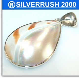 Exclusive Bali Shell 925 Sterling Silver Pendant 30