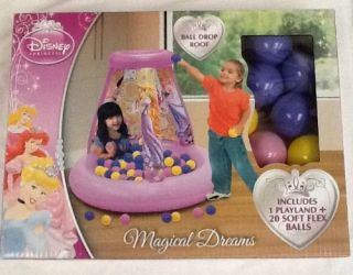   Princess Magical Dreams Inflatable Ball Pit with 20 Soft Flex Balls