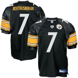   Roethlisberger Pittsburgh Steelers Authentic Black NFL Jersey