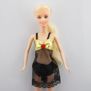   Color Fashion Sexy Handmade Lace Lingerie Set for Barbie Dolls
