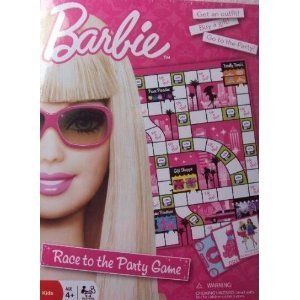 Barbie Race to The Party Board Game New Girl Toy