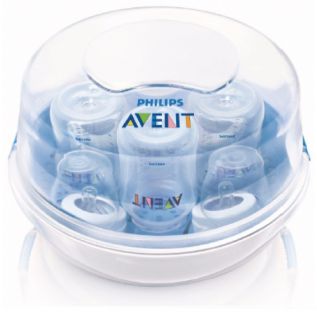 Philips Avent SCF281 02 Microwave Steriliser Four Bottle Capacity New 